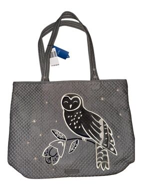 NWT Vera Bradley Iconic Tote Bag Owl QUILTED